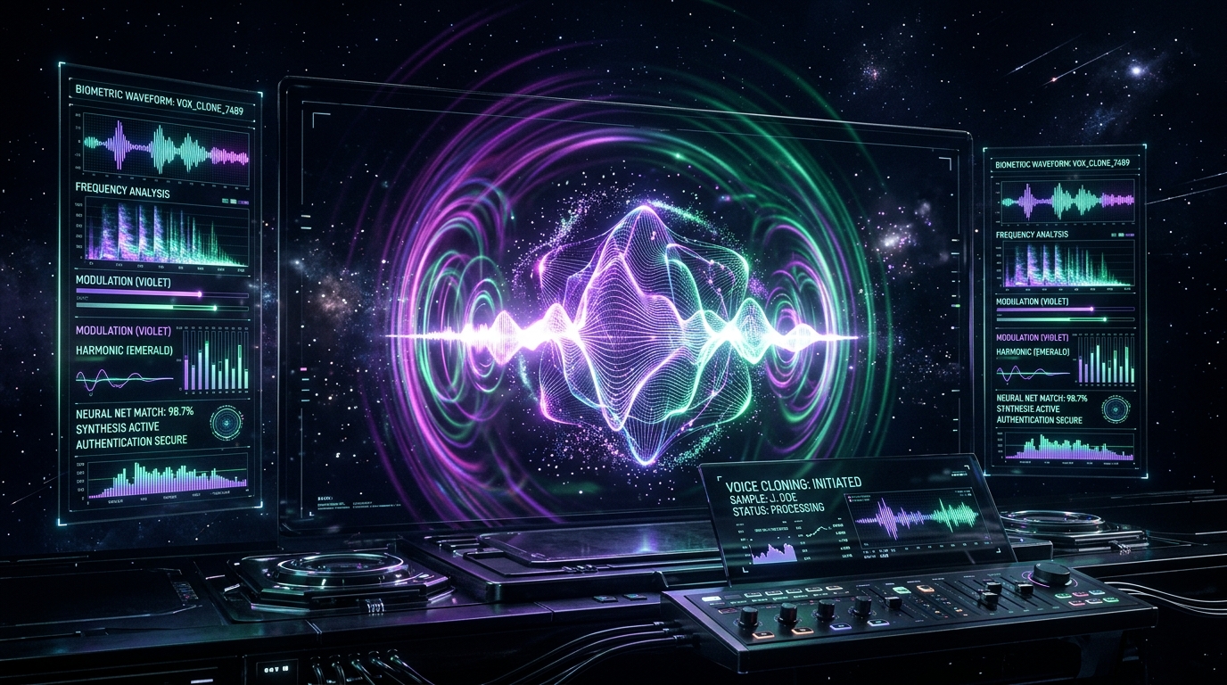 Voice Cloning Biometric Waveform